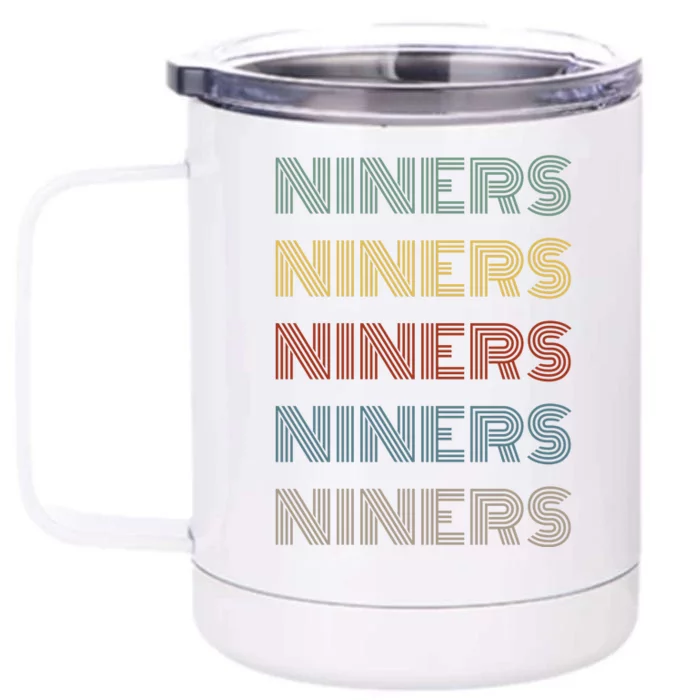 Retro Vintage Niners Front & Back 12oz Stainless Steel Tumbler Cup