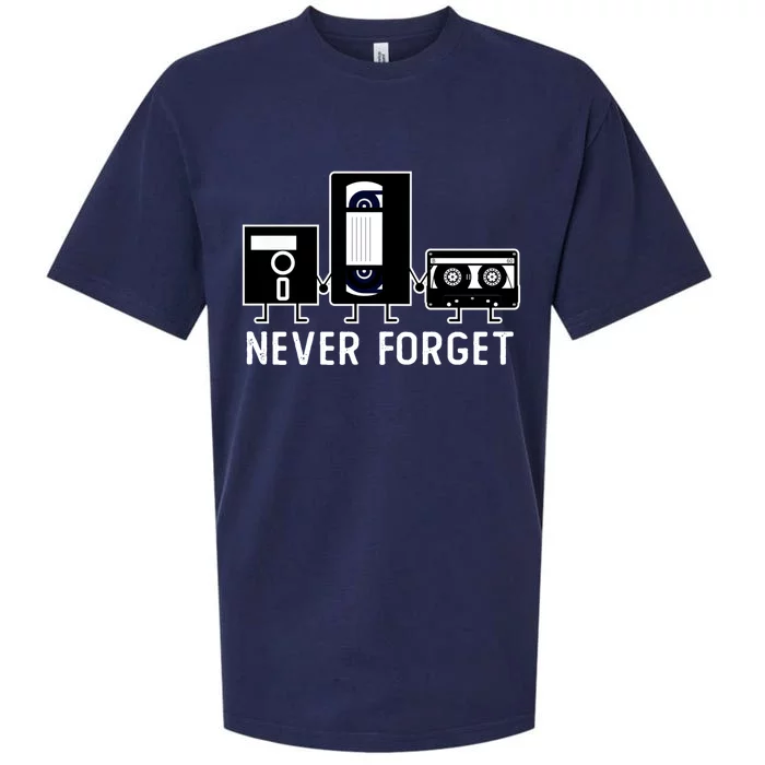 Retro Vintage Never Forget Cassette Tape Gift Sueded Cloud Jersey T-Shirt