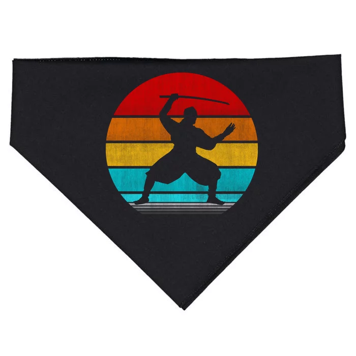 Retro Vintage Ninja USA-Made Doggie Bandana