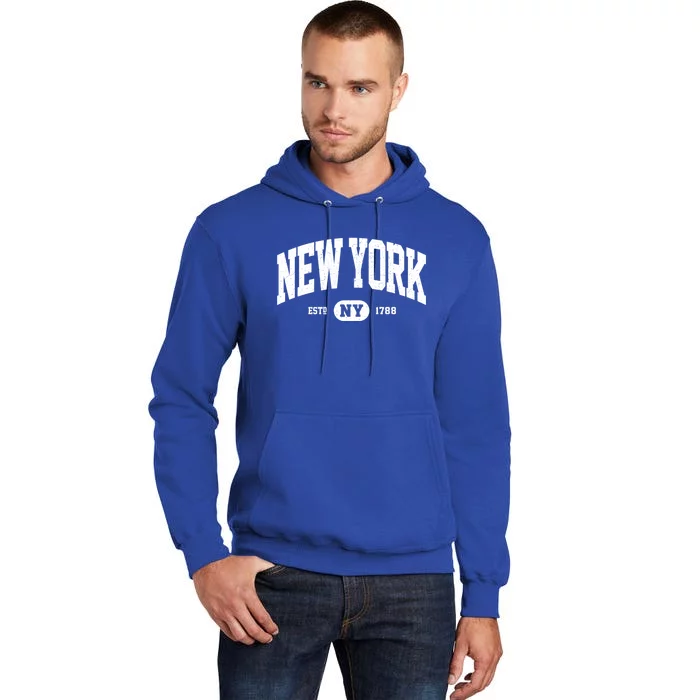 Retro Vintage New York Ny Tall Hoodie