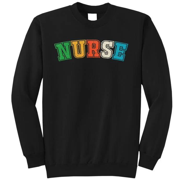 retro vintage Nurse, registred Nurse, LPN and nurse school Tall Sweatshirt