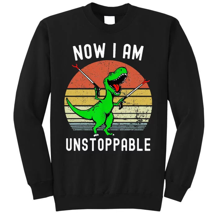 Retro Vintage Now I Am Unstoppable Trex Funny TRex Sweatshirt