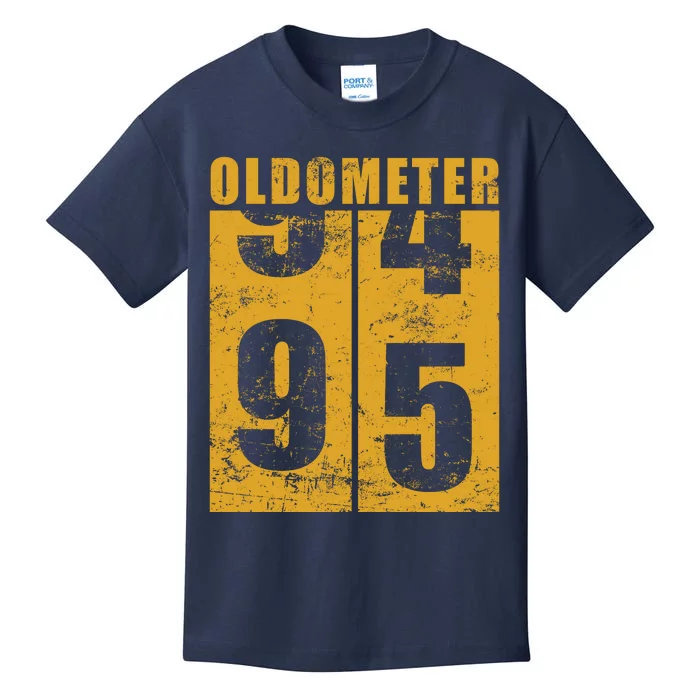 Retro Vintage Oldometer 95 Years Old Kids T-Shirt