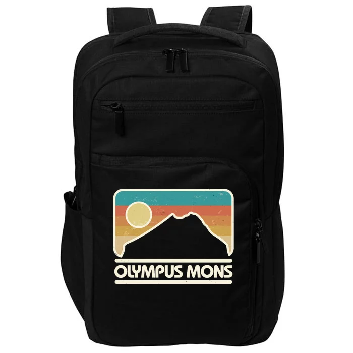 Retro Vintage Olympus Mons Mars Volcano Impact Tech Backpack