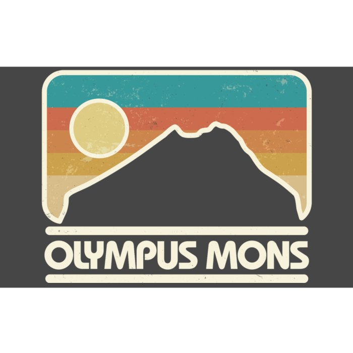 Retro Vintage Olympus Mons Mars Volcano Bumper Sticker