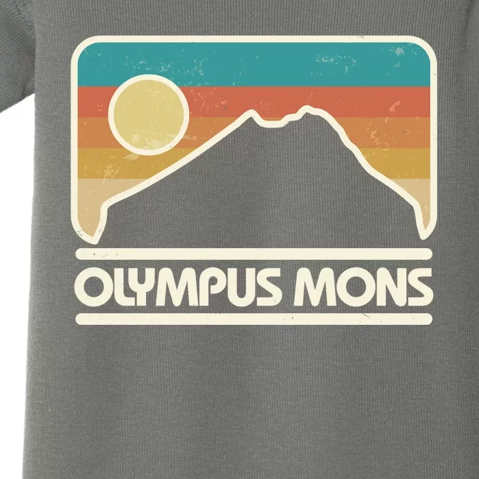 Retro Vintage Olympus Mons Mars Volcano Baby Bodysuit