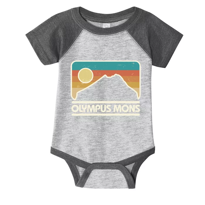 Retro Vintage Olympus Mons Mars Volcano Infant Baby Jersey Bodysuit