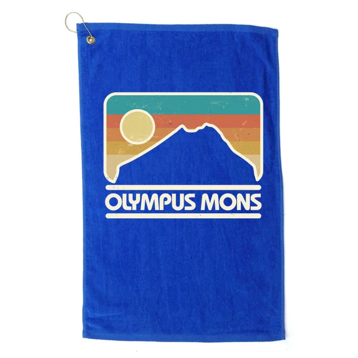 Retro Vintage Olympus Mons Mars Volcano Platinum Collection Golf Towel