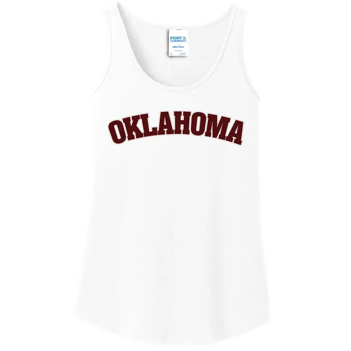 Retro Vintage Oklahoma Souvenir Gift Of Oklahoma Ladies Essential Tank