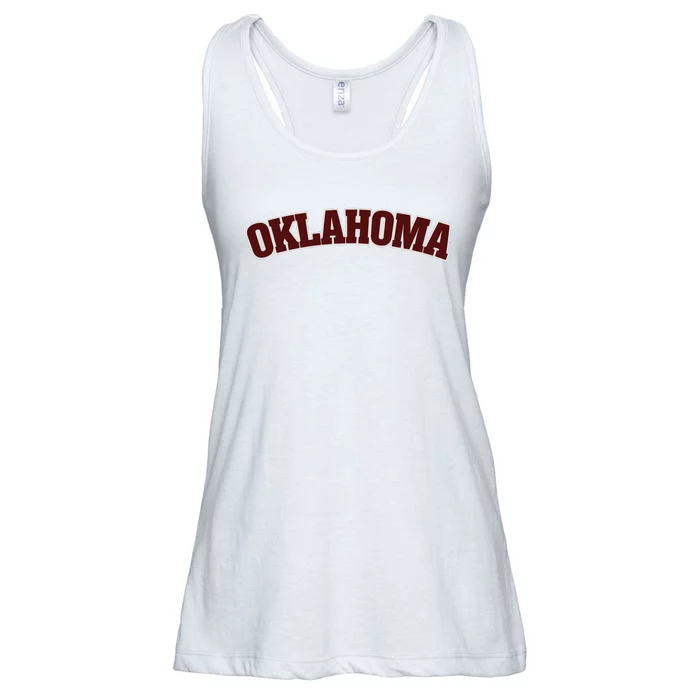 Retro Vintage Oklahoma Souvenir Gift Of Oklahoma Ladies Essential Flowy Tank