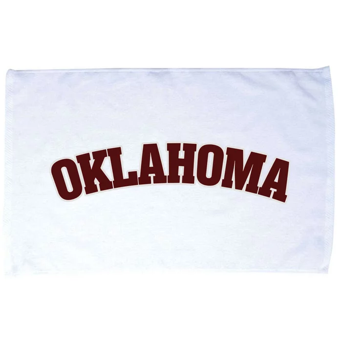 Retro Vintage Oklahoma Souvenir Gift Of Oklahoma Microfiber Hand Towel