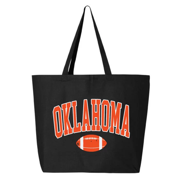 Retro Vintage Oklahoma Football Distressed Gifts 25L Jumbo Tote