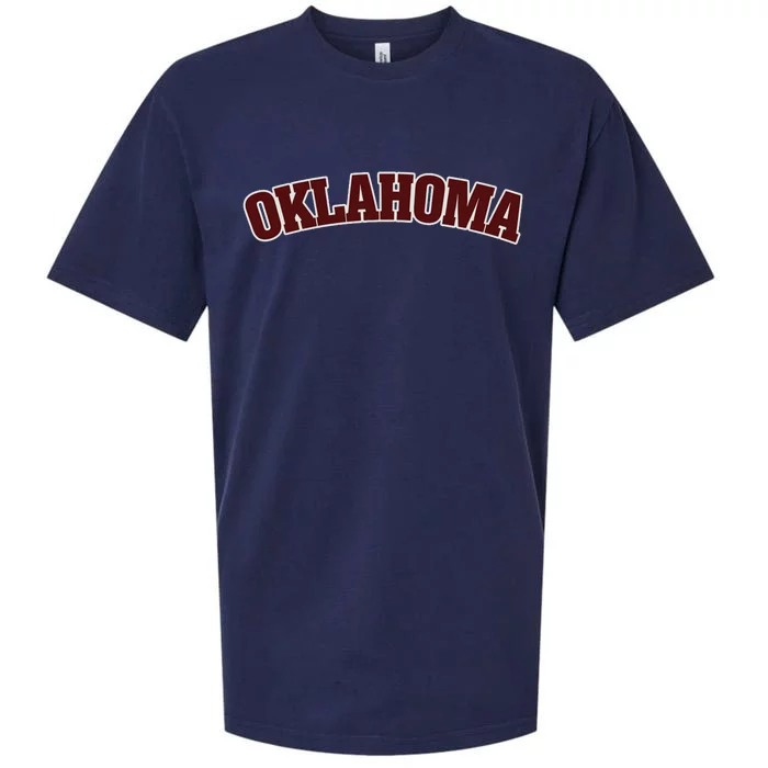 Retro Vintage Oklahoma Souvenir Gift Of Oklahoma Sueded Cloud Jersey T-Shirt