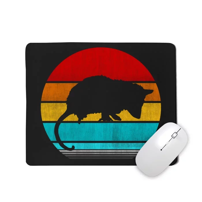 Retro Vintage Opossum Mousepad