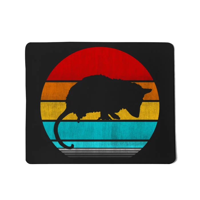 Retro Vintage Opossum Mousepad