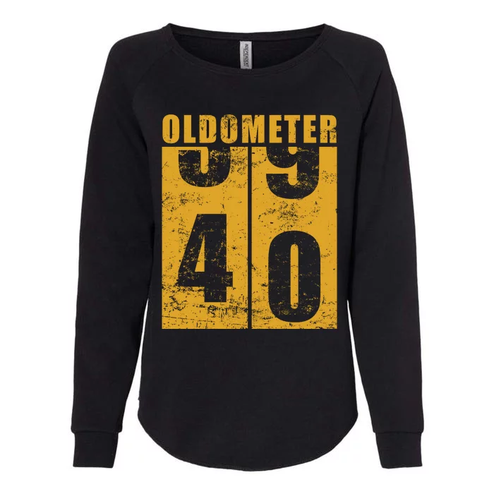 Retro Vintage Oldometer 40 Years Old Womens California Wash Sweatshirt