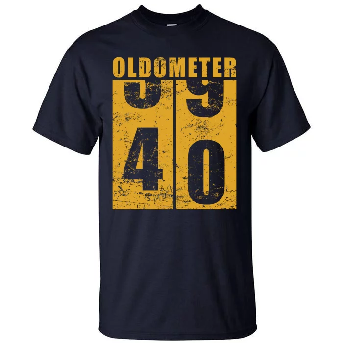 Retro Vintage Oldometer 40 Years Old Tall T-Shirt