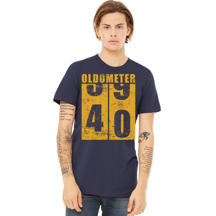 Retro Vintage Oldometer 40 Years Old Premium T-Shirt