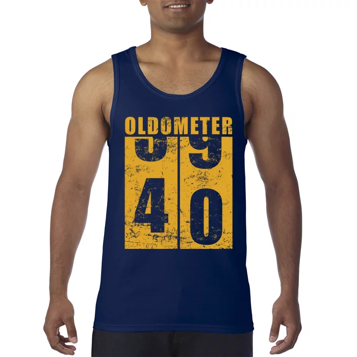 Retro Vintage Oldometer 40 Years Old Tank Top