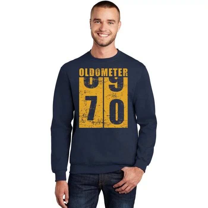 Retro Vintage Oldometer 70 Years Old Tall Sweatshirt