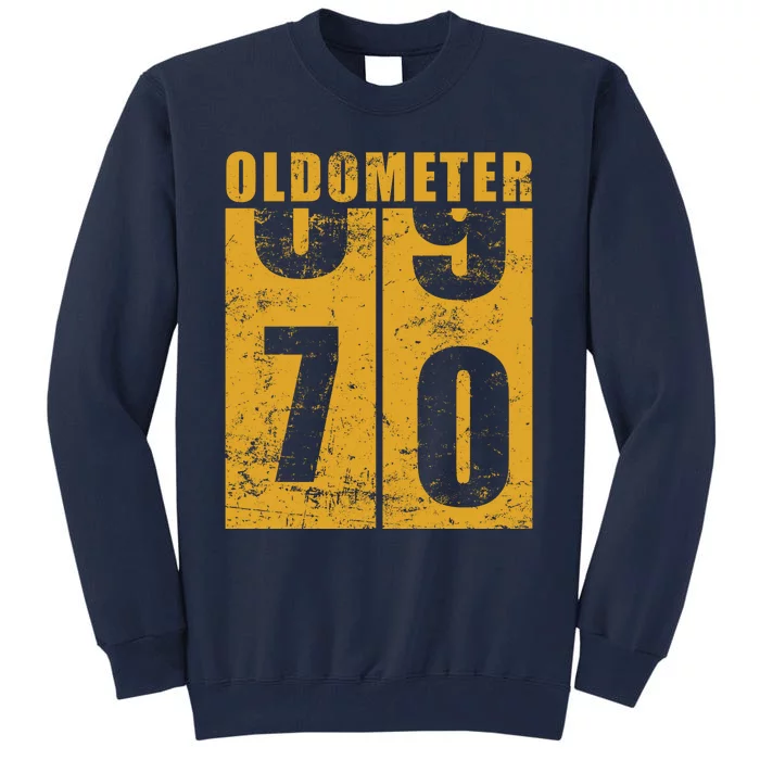 Retro Vintage Oldometer 70 Years Old Tall Sweatshirt