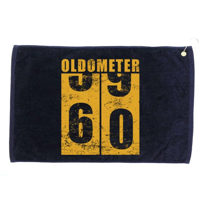 Retro Vintage Oldometer 60 Years Old Grommeted Golf Towel