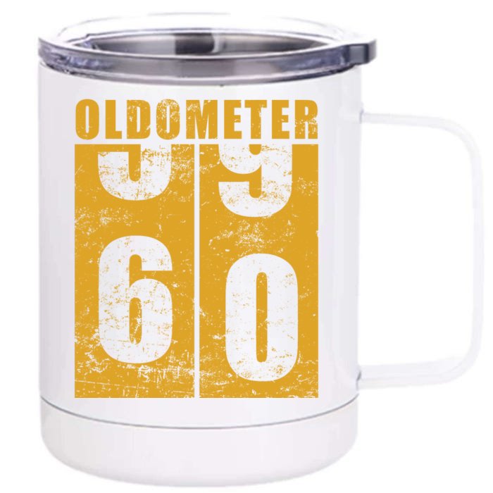 Retro Vintage Oldometer 60 Years Old Front & Back 12oz Stainless Steel Tumbler Cup