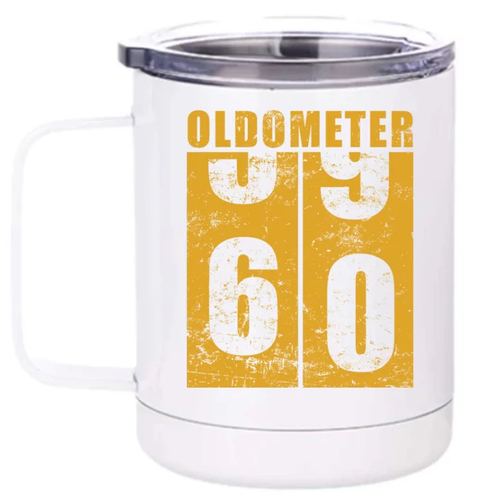 Retro Vintage Oldometer 60 Years Old Front & Back 12oz Stainless Steel Tumbler Cup