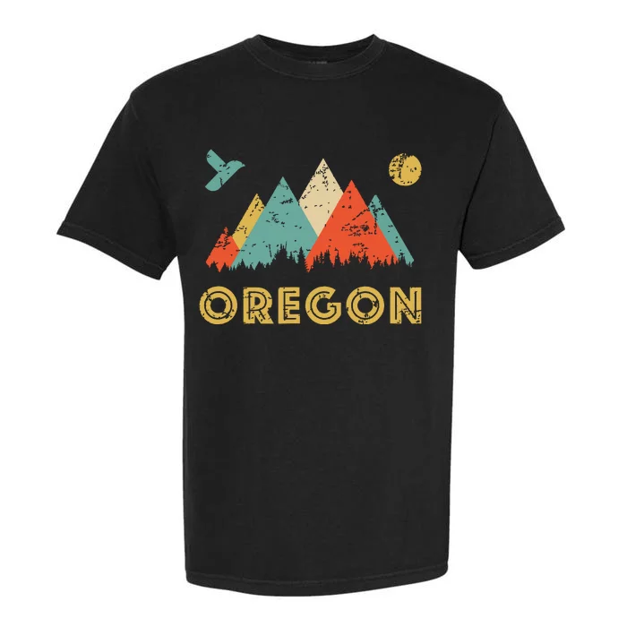 Retro Vintage Oregon Throwback And Gift Garment-Dyed Heavyweight T-Shirt