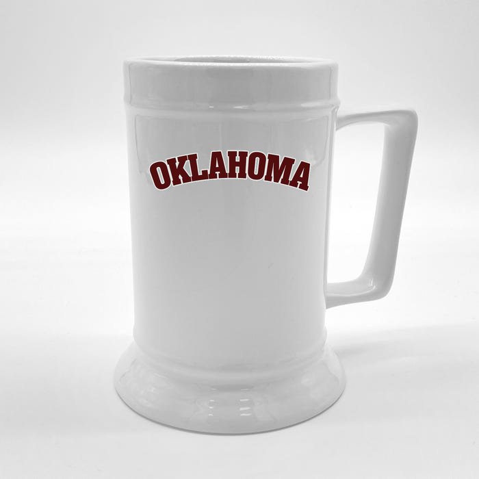 Retro Vintage Oklahoma Souvenir Gift Of Oklahoma Front & Back Beer Stein