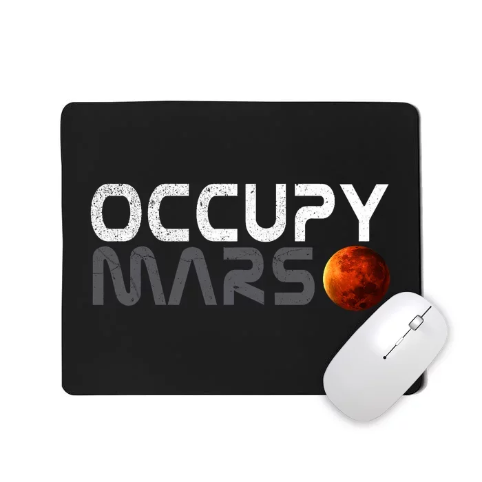 Retro Vintage Occupy Mars Space Explorer Mousepad