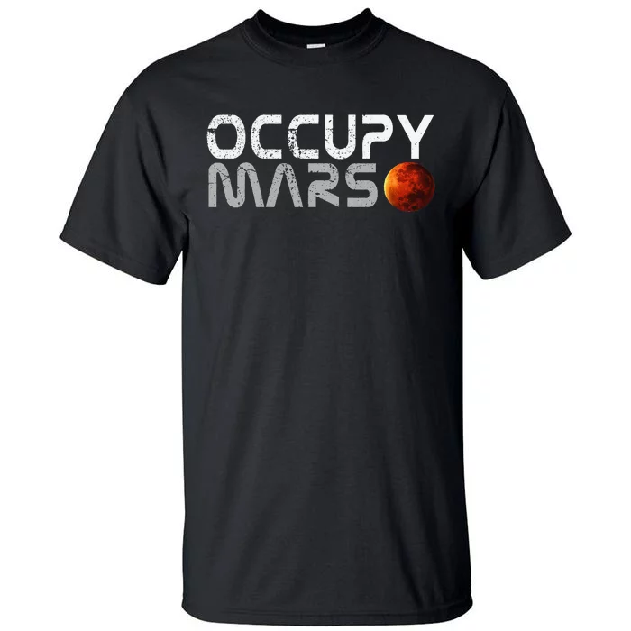 Retro Vintage Occupy Mars Space Explorer Tall T-Shirt