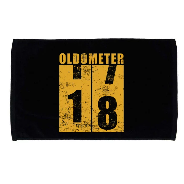 Retro Vintage Oldometer 18 Years Old Microfiber Hand Towel