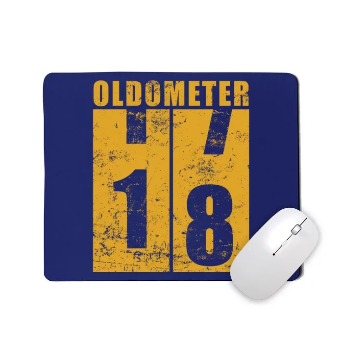 Retro Vintage Oldometer 18 Years Old Mousepad