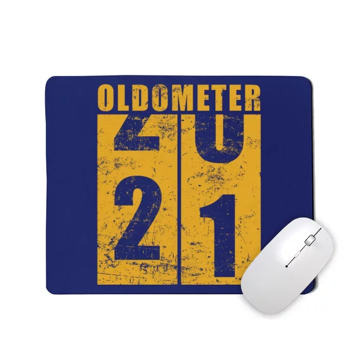 Retro Vintage Oldometer 21 Years Old Mousepad