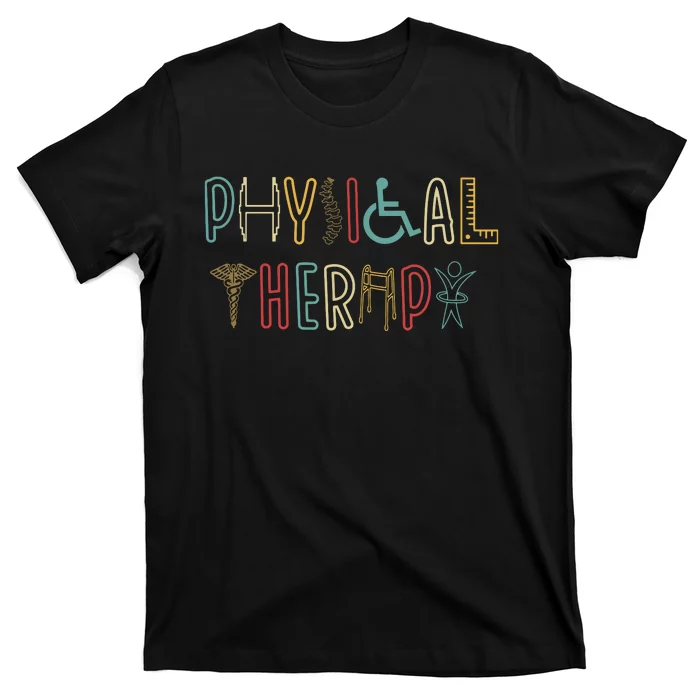 Retro Vintage Physical Therapy Funny Physical Therapist T-Shirt