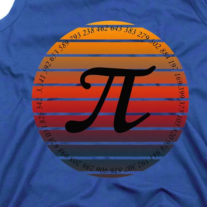 Retro Vintage Pi Day Spiral Pi Math Tee For Pi Day 3.14 Tank Top