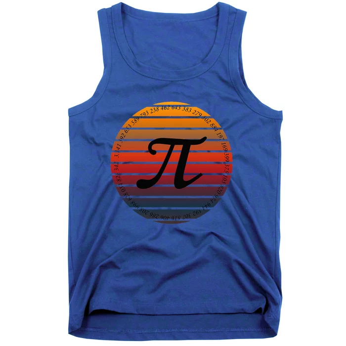 Retro Vintage Pi Day Spiral Pi Math Tee For Pi Day 3.14 Tank Top