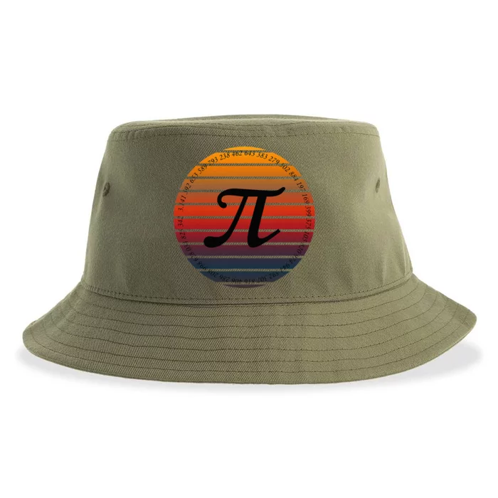 Retro Vintage Pi Day Spiral Pi Math Tee For Pi Day 3.14 Sustainable Bucket Hat