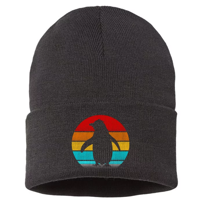 Retro Vintage Penguin Sustainable Knit Beanie