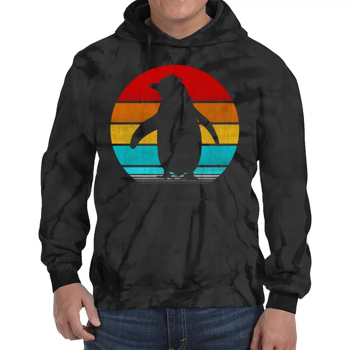 Retro Vintage Penguin Tie Dye Hoodie