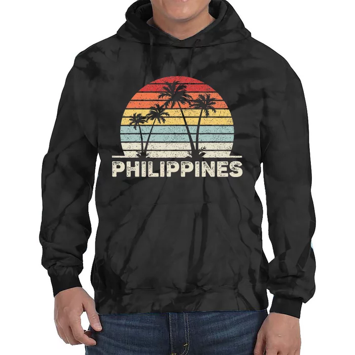 Retro Vintage Philippines Tie Dye Hoodie