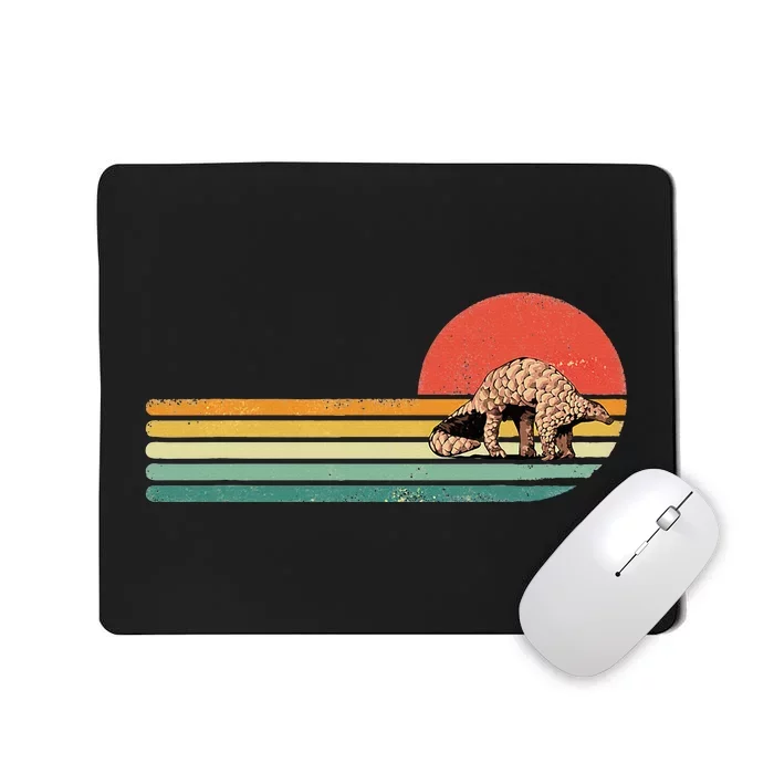 Retro Vintage Pangolin Wildlife Mammal Wild Mousepad