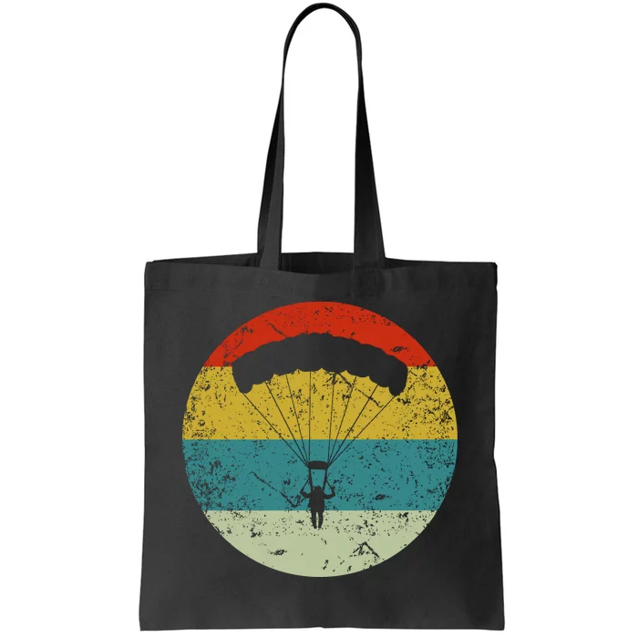 Retro Vintage Parachuting Tote Bag