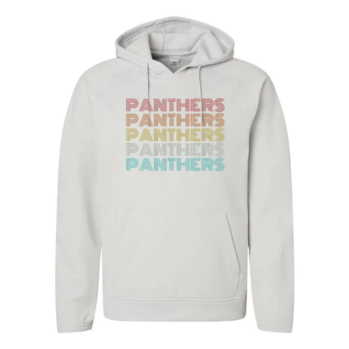 Retro Vintage P.A.N.T.H.E.R.S Performance Fleece Hoodie