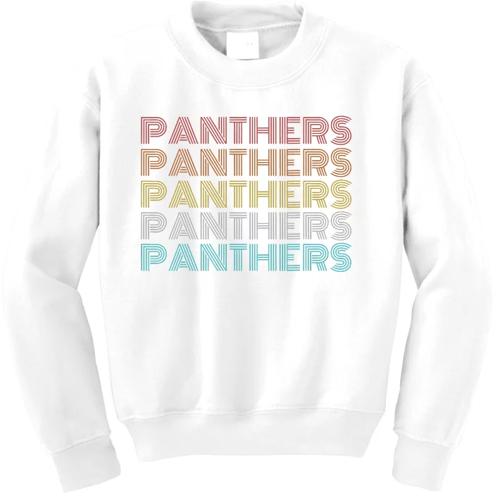 Retro Vintage P.A.N.T.H.E.R.S Kids Sweatshirt