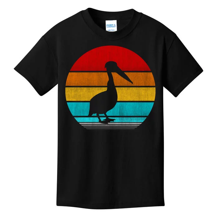 Retro Vintage Pelican Kids T-Shirt