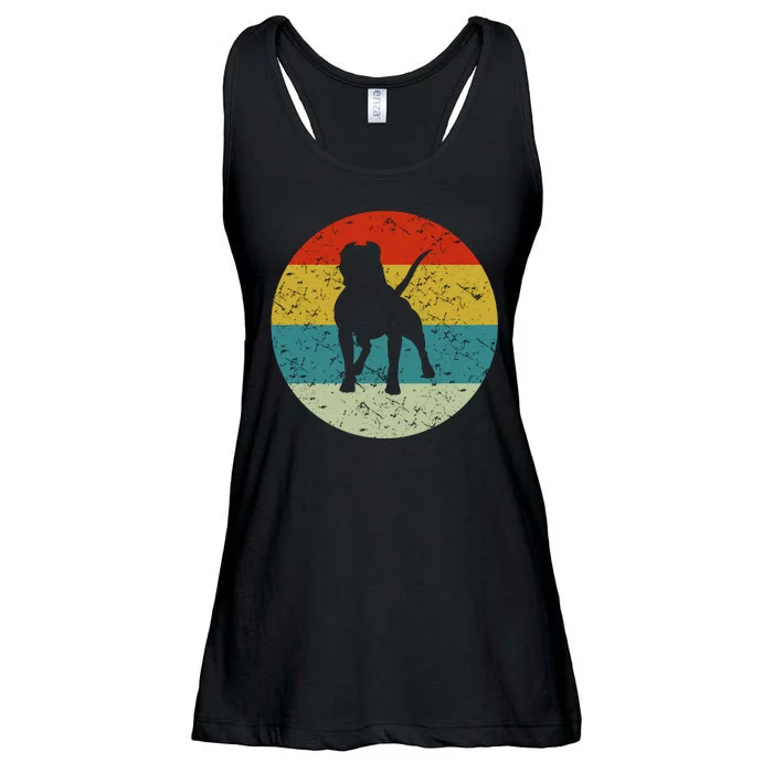 Retro Vintage Pitbull Ladies Essential Flowy Tank