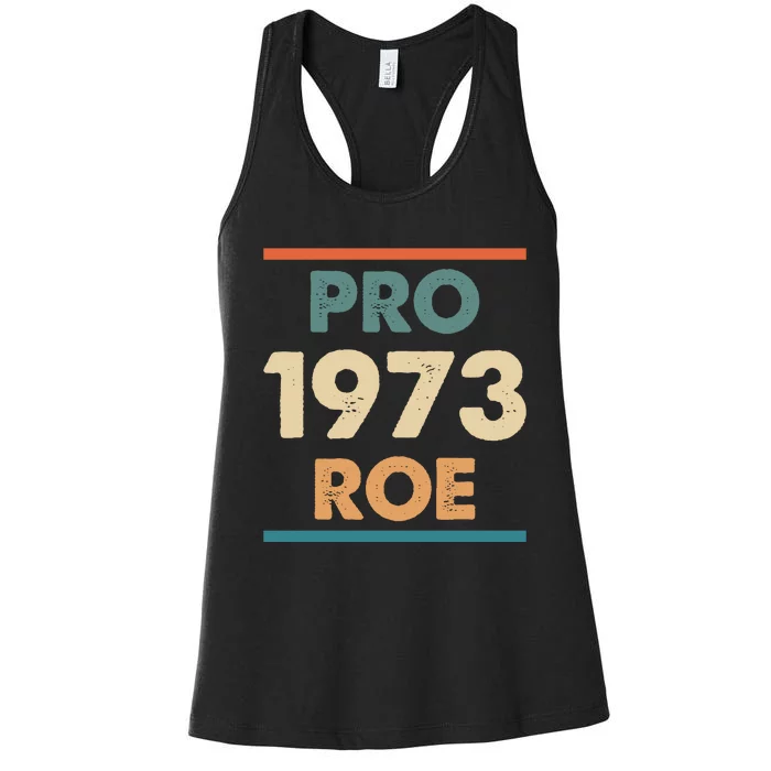 Retro Vintage Pro Roe 1973 T Women's Racerback Tank