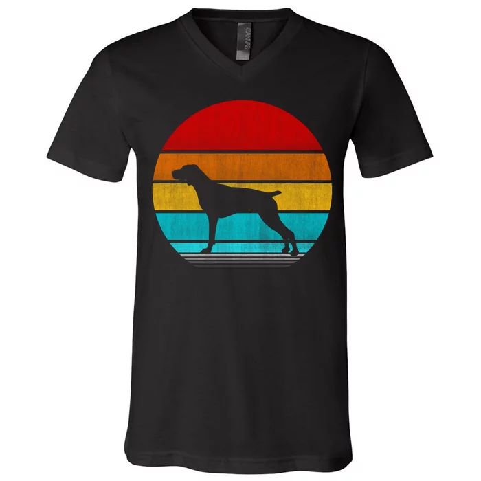 Retro Vintage Pointer V-Neck T-Shirt